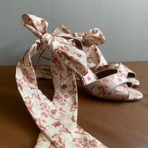 Tabitha Simmons x Johanna Ortiz Connie Wrap Satin Sandals sz 8 (39 EU)